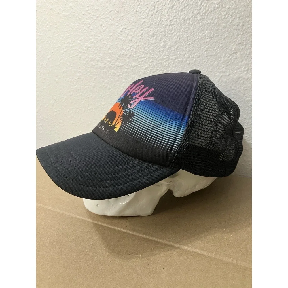 HURLEY Hat Destination CALIFORNIA Womens Snapback Trucker‎ Cap Foam Mesh